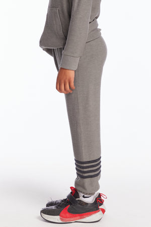 CHASER- Black Stripping Sweatpants (grey)