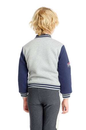 CHASER- Allan Navy & Heather Grey Bomber