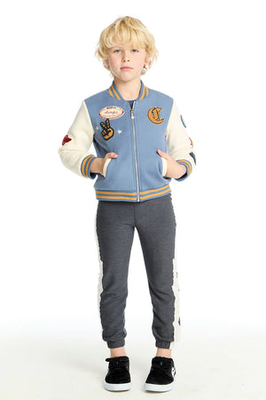 CHASER- Allan Steel Blue & Stonewash Bomber