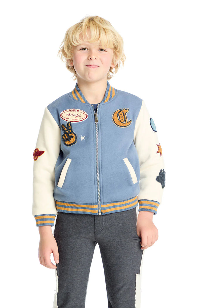 CHASER- Allan Steel Blue & Stonewash Bomber