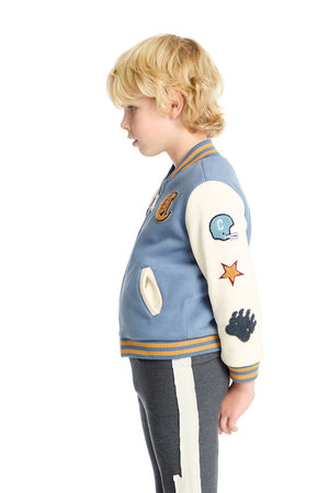 CHASER- Allan Steel Blue & Stonewash Bomber