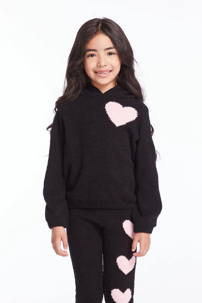 CHASER- Sweetie Fuzzy Fleece Girls Pullover Hoodie