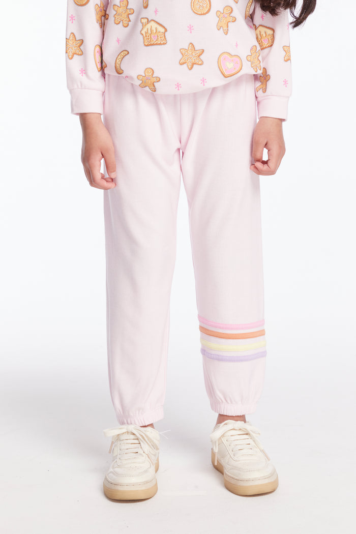 CHASER- Pastel Stripping Sweatpants (pink)