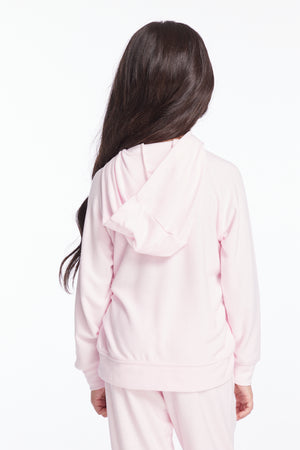 CHASER- Pastel Stripping Zip-Up Hoodie (pink)