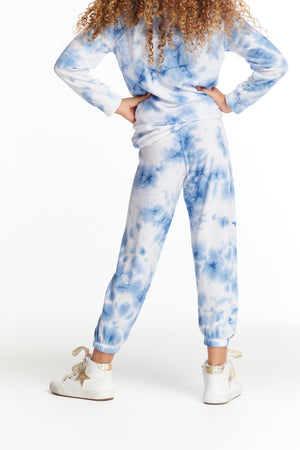 Chaser- Denim Tie Dye Heart Pants