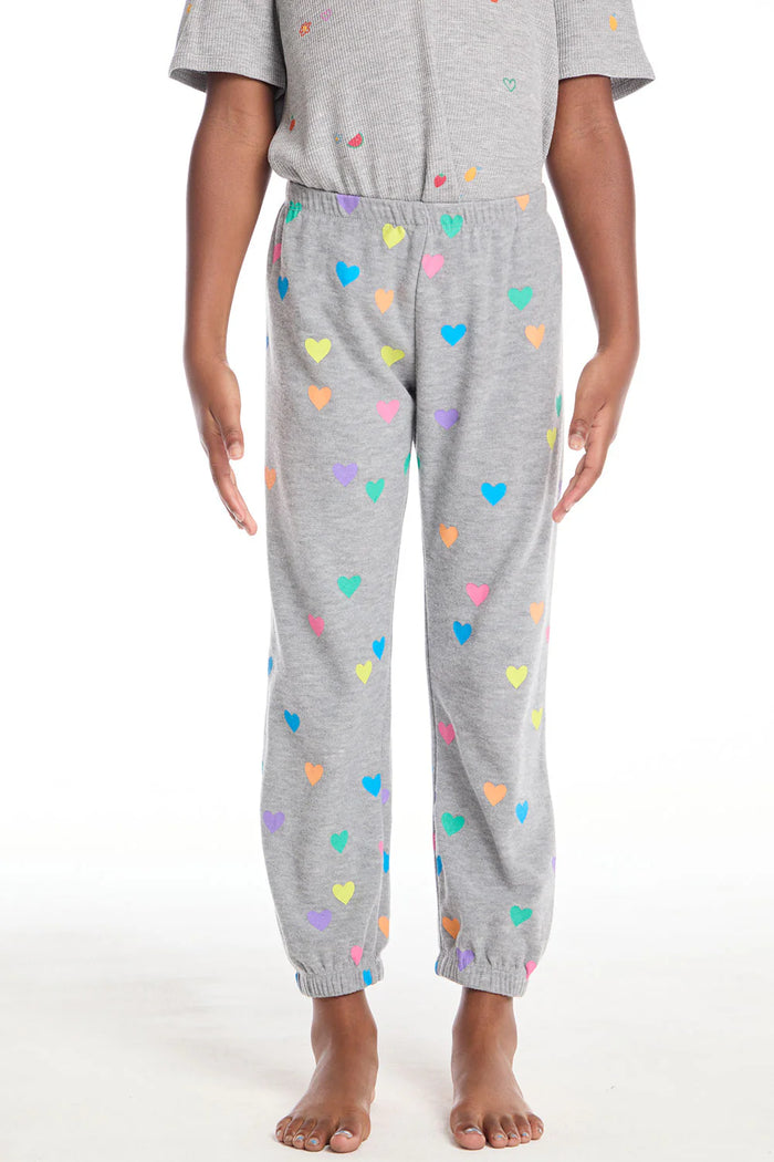 CHASER- Rainbow Hearts Girls Pants