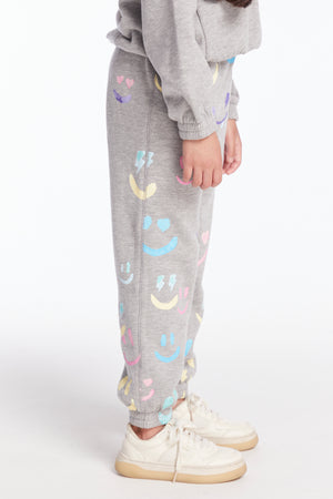 CHASER- Smiley Daze Sweatpants (grey)