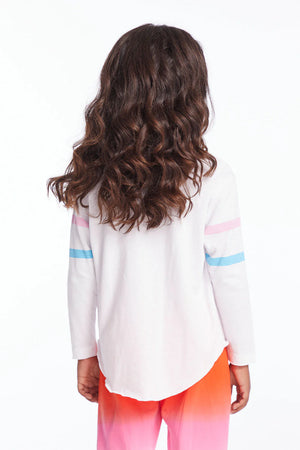 CHASER- Rainbow Watercolor Girls Long Sleeve