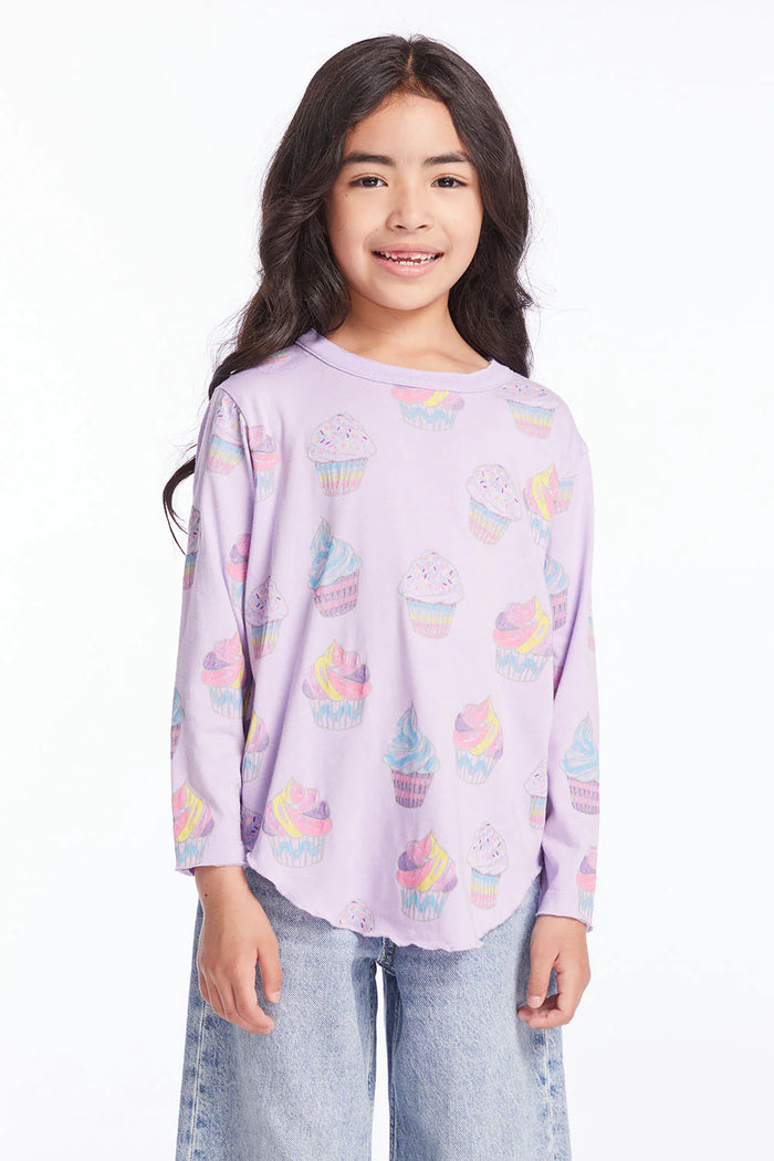 CHASER- Rainbow Cupcakes Girls Long Sleeve