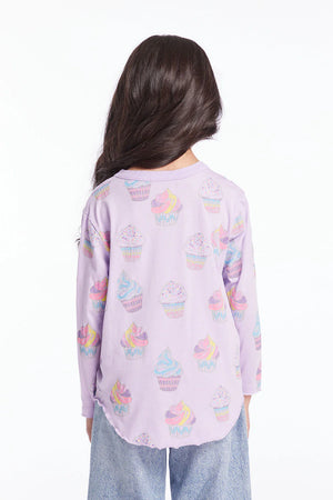 CHASER- Rainbow Cupcakes Girls Long Sleeve