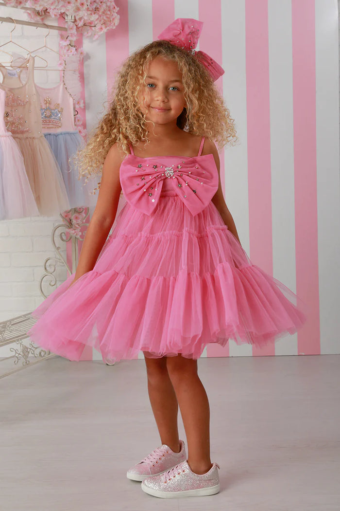 Ooh! La, La! Couture- Bow Babydoll Dress (candy pink)