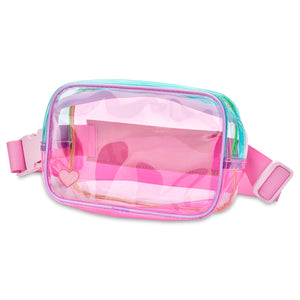 iscream- Color Block Clear Belt Bag