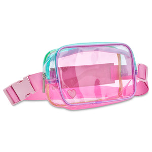 iscream- Color Block Clear Belt Bag