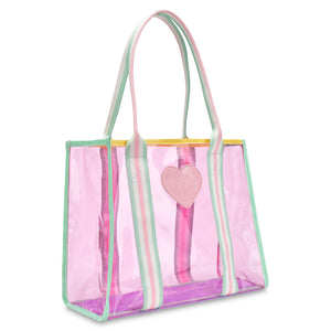 iscream- Color Block Clear Tote Bag
