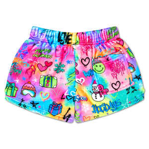 iscream- Corey Paige Snow Days Plush Shorts