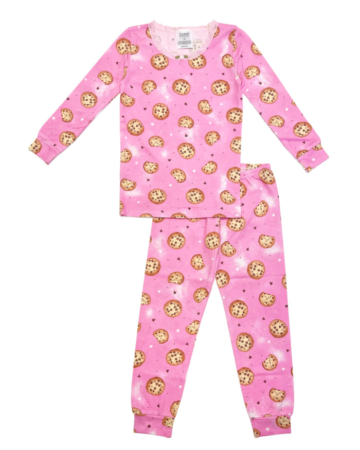 esme- Bubblegum Cookie Long Sleeve Pajamas