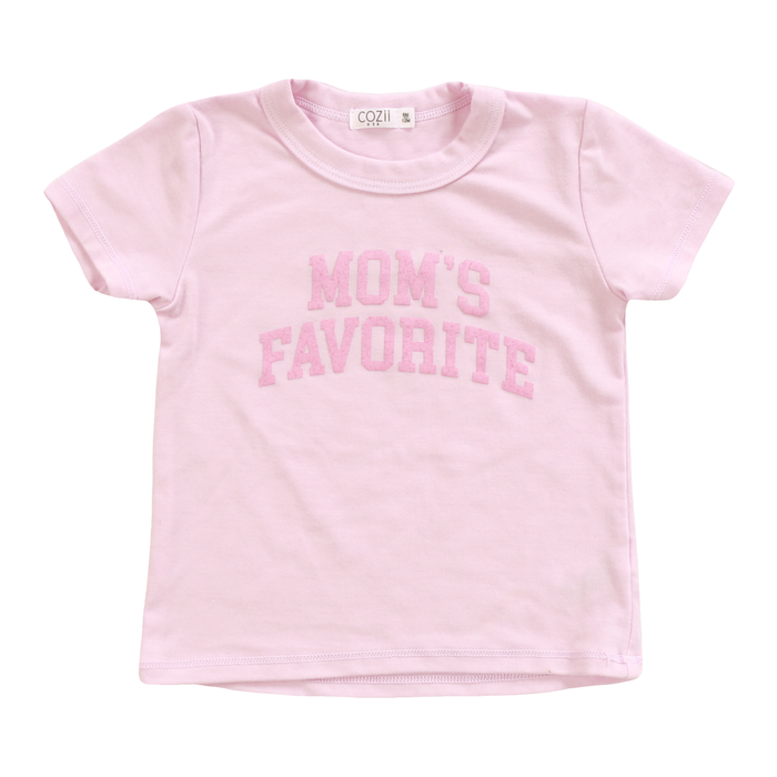 COZII- S/S CREW TEE Mom’s favorite Pink
