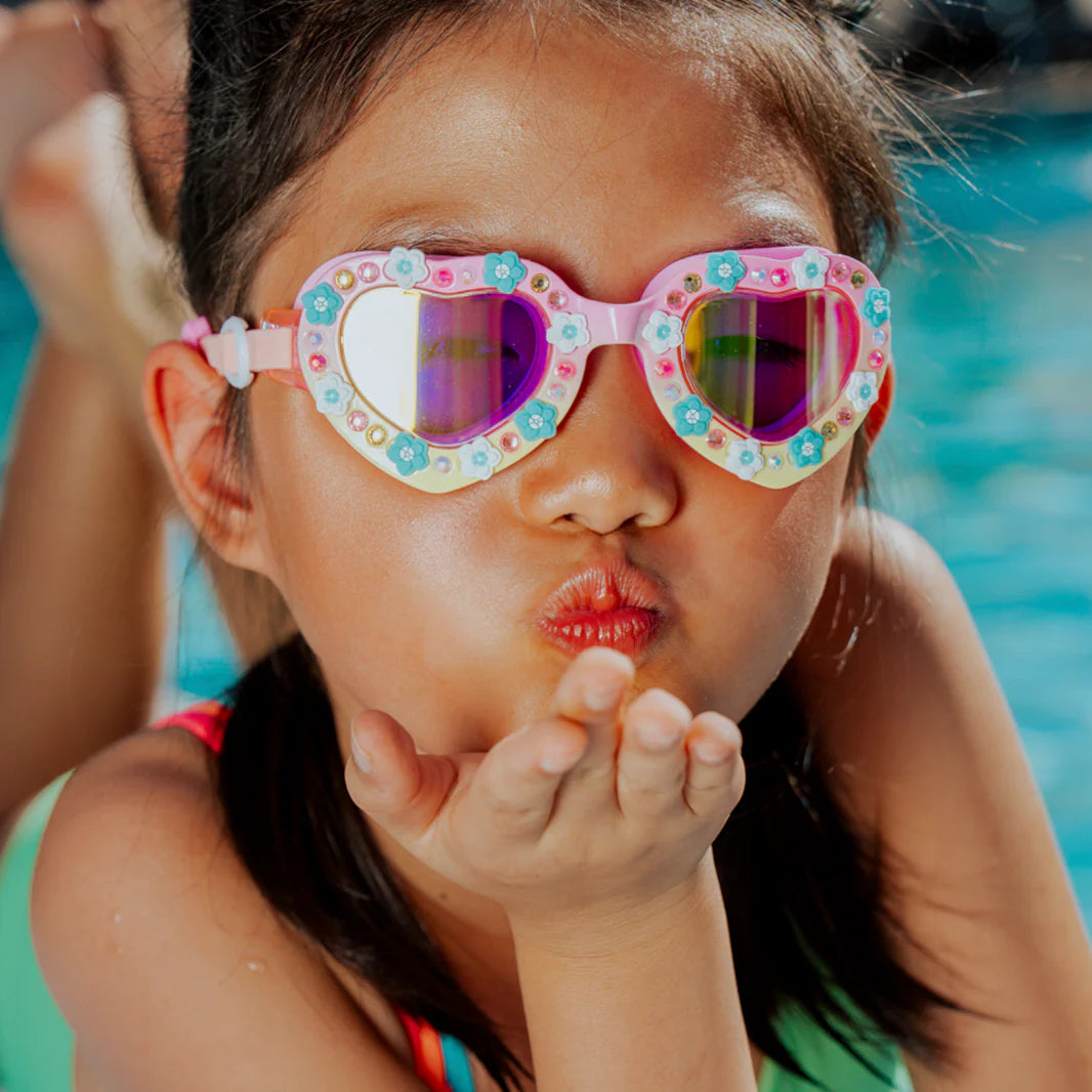 Bling20- Daisies at Dawn Kids’ Swim Goggles – Sunkissed Petals