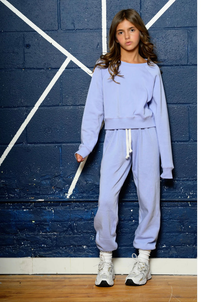 KATIEJ NYC- TWEEN DYLAN CREW SWEATSHIRT (lavender)