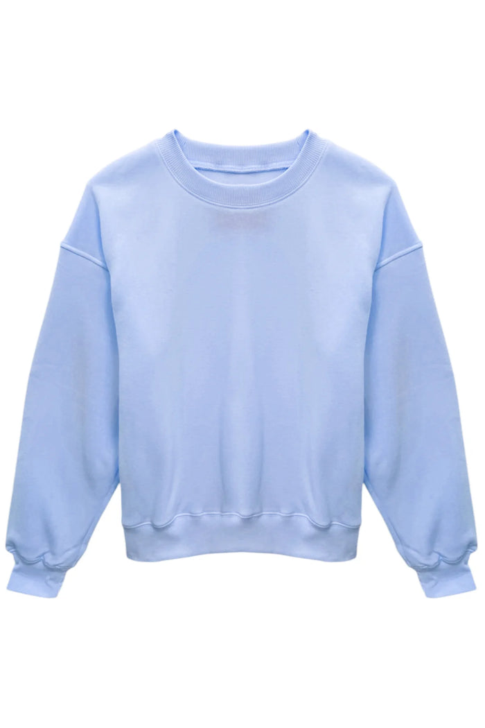 KATIEJ NYC- TWEEN DYLAN SOLID OVERSIZED CREW SWEATSHIRT