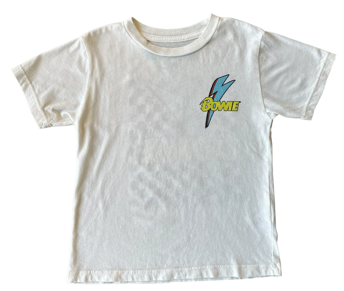 rowdy sprout- David Bowie Checkered Bolt Tee