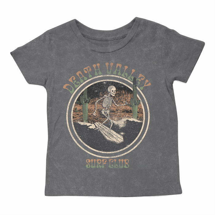 TINY WHALES- Death Valley Surf Club Tee (mineral black)