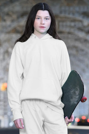 KATIEJ NYC- TWEEN DYLAN OVERSIZED HOODIE (White)