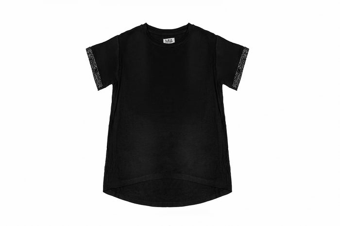 MIA NEW YORK- Lux Black Tee