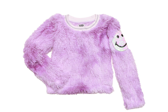 Mia New York- Shag Sweater Purple