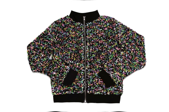 MIA NEW YORK- Lux Sequin Jacket Rainbow