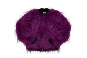 Mia New York- Feather Fur Jacket Purple