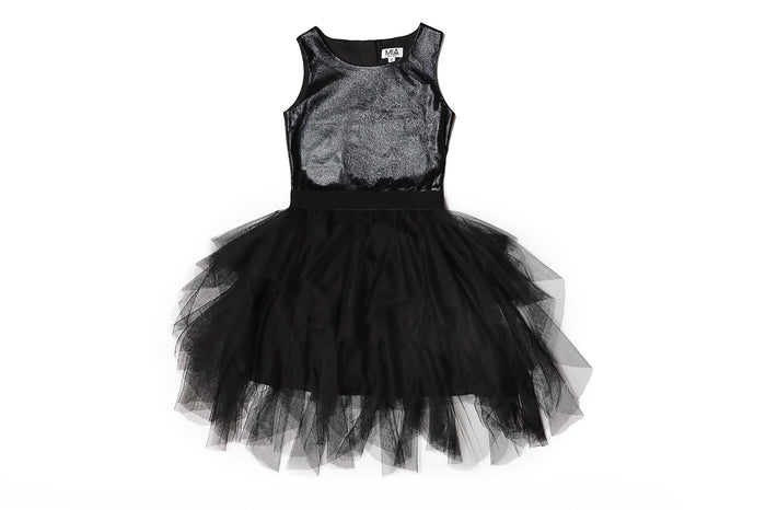 MIA NEW YORK- Cascade Dress (black)