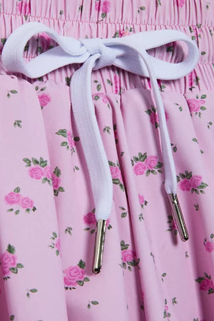 KATIEJ NYC- TWEEN FARRAH SHORTS (blush rose ditsy)