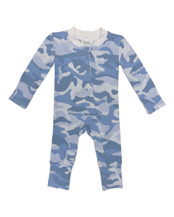 esme-  New Camo Boys Flip Footie