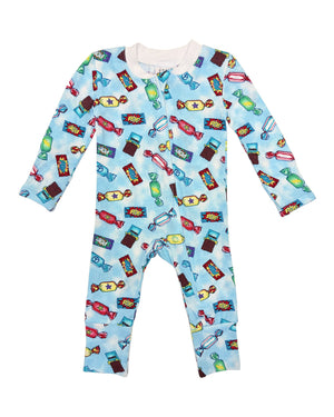 esme-  Comic Candy Boy Flip Footie