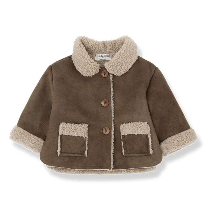 1 + in the family- FILIPPA collar Jacket (brown)