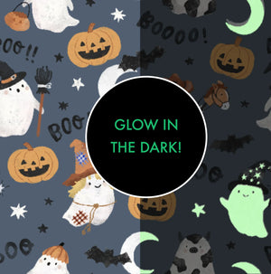 ANGEL DEAR- Costumed Ghosts - Glow In The Dark - Blue  Long Sleeve Loungewear Set