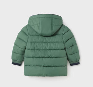 mayoral - Green Puffer coat with details