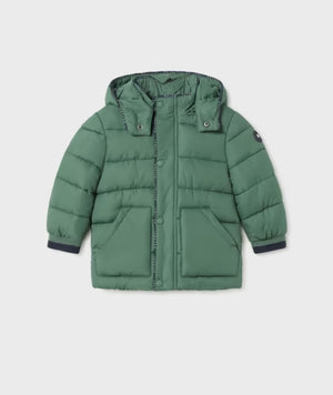 mayoral - Green Puffer coat with details