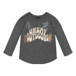 TINY WHALES- Great Outdoors Long Sleeve Raglan