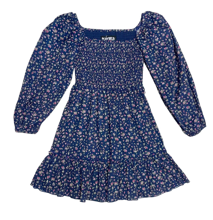 KATIEJ NYC- TWEEN MOLLY PRINTED DRESS (midnight ditsy)