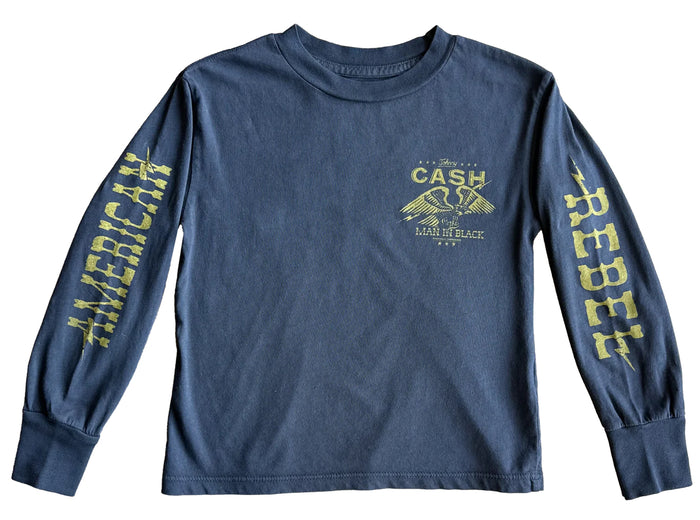 rowdy sprout- Johnny Cash American Rebel LS (vintage black)