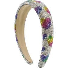 LHV Jewels- Multi Color Heart Crystal Headband