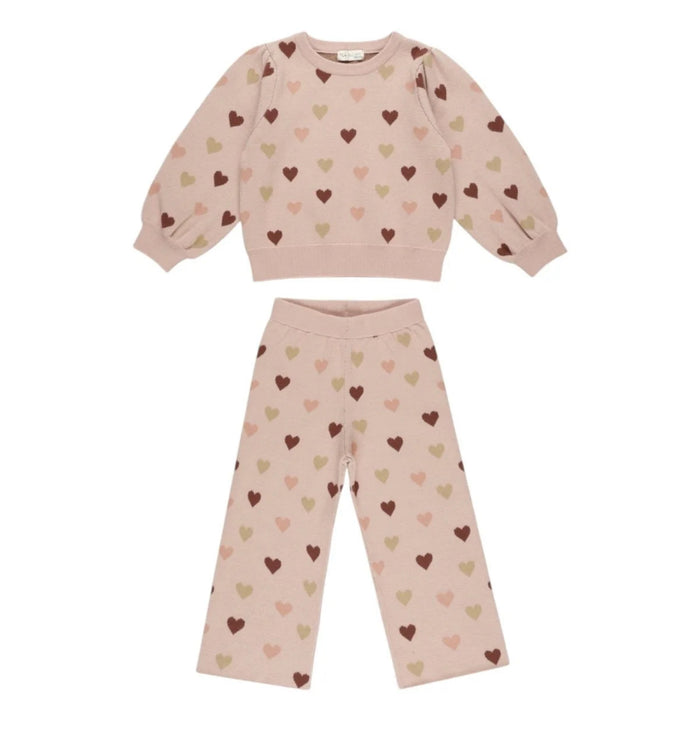 RYLEE + CRU- Jacquard Knit Set Hearts