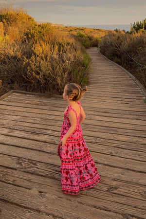 BEACH RIOT- Little Charlotte Dress Redwood Floral Ragg Tattoo BEACH RIOT- Little Charlotte Dress Redwood Floral Ragg Tattoo