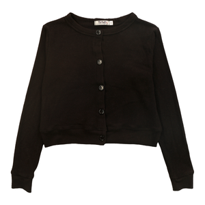 T2LOVE- Long Sleeve Button Cardigan (black)