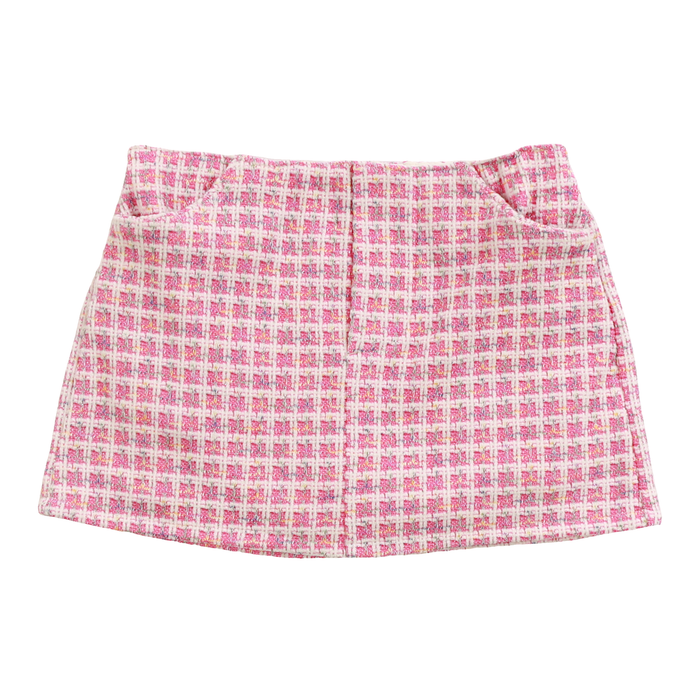 T2LOVE- Pink Tweed Skort