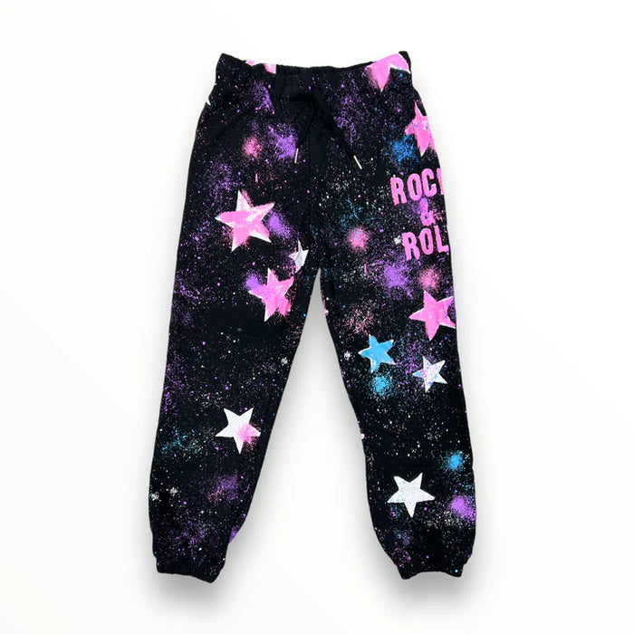 Flowers By Zoe- Rock & Roll Star and Splatter Pant(Black