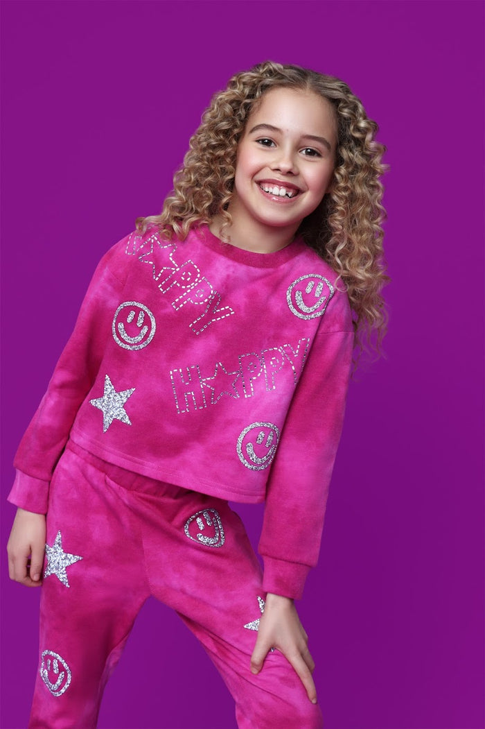 MIA NEW YORK- Happy Sweatshirt Pink