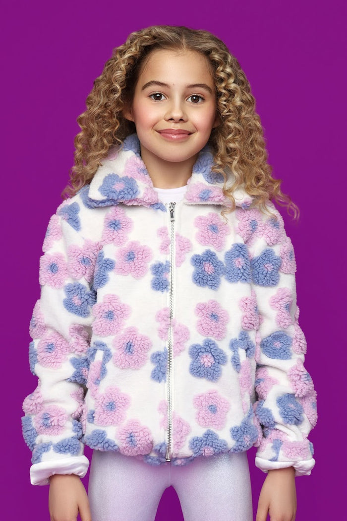 Mia New York- Flower Sherpa Jacket